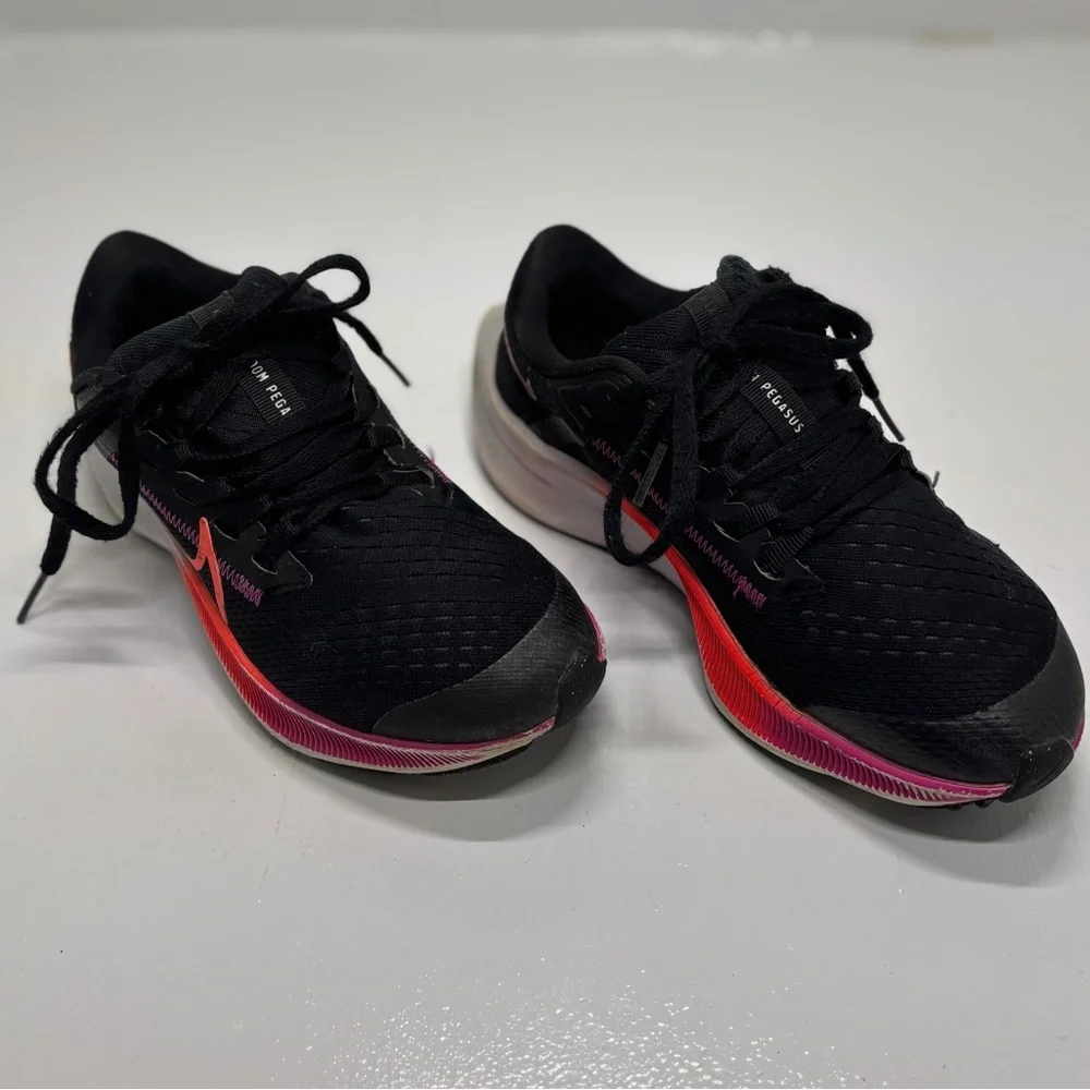 Nike Air Zoom Pegasus 38 Black Pink Running Shoes Youth 1.5Y Womens 3 CZ4178-021